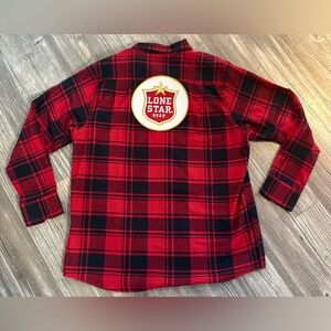 Lonestar Angry Minnow Black/red Flannel XL NWT